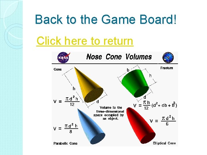 Back to the Game Board! Click here to return 