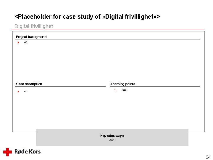 <Placeholder for case study of «Digital frivillighet» > Digital frivillighet Project background ■ xxx