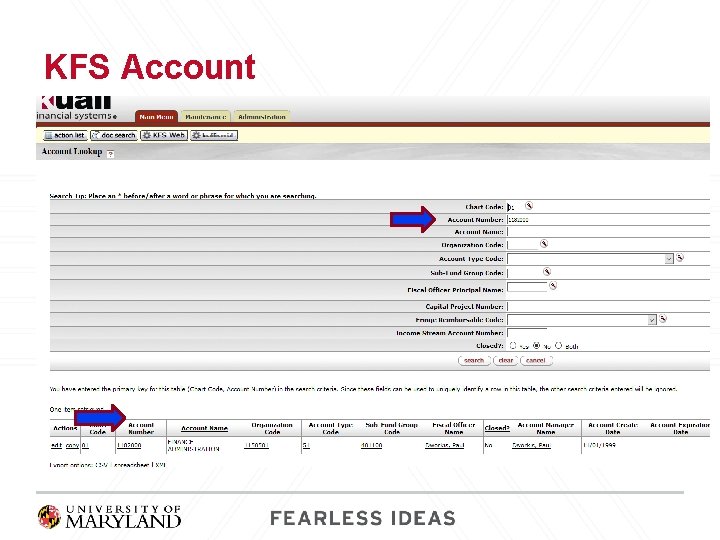 KFS Account 
