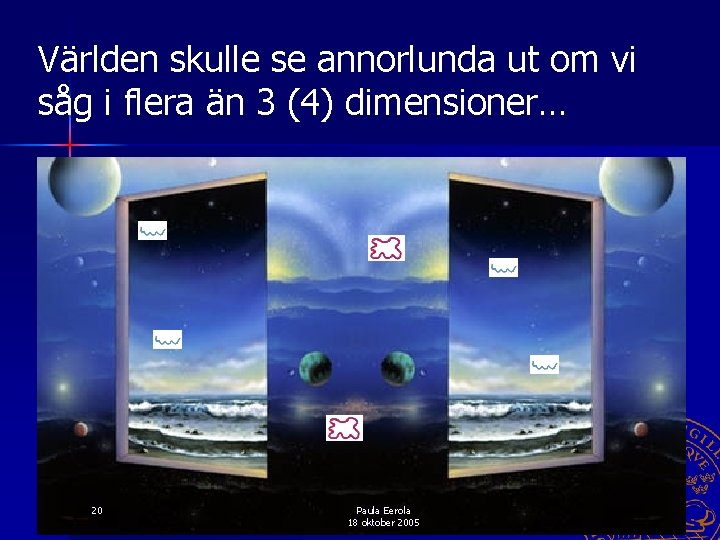 Världen skulle se annorlunda ut om vi såg i flera än 3 (4) dimensioner…