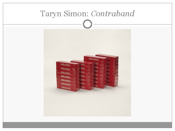 Taryn Simon: Contraband 