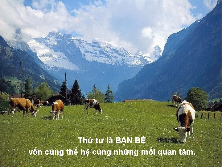 Thứ tư là BẠN BÈ vốn cùng thế hệ cùng những mối quan tâm.