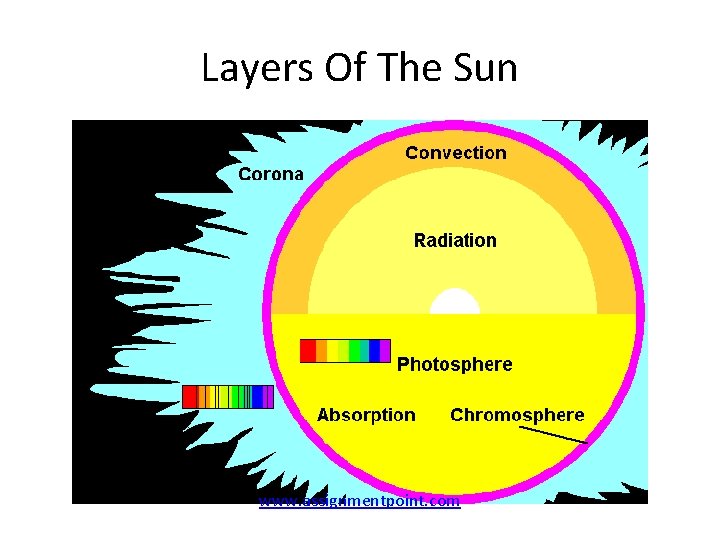 Layers Of The Sun www. assignmentpoint. com 