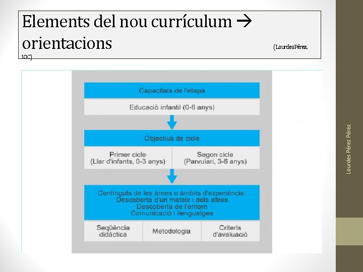 Elements del nou currículum orientacions ( Lourdes Pérez, Lourdes Pérez IOC) Elements del nou currículum orientacions ( Lourdes Pérez, Lourdes Pérez IOC)