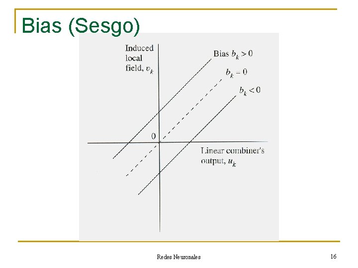 Bias (Sesgo) Redes Neuronales 16 