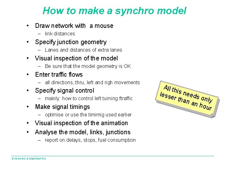 How to make a synchro model • Draw network with a mouse – link