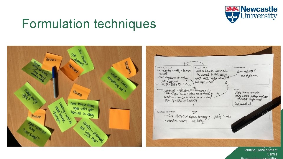 Formulation techniques @ncl_wdc Writing Development Centre 