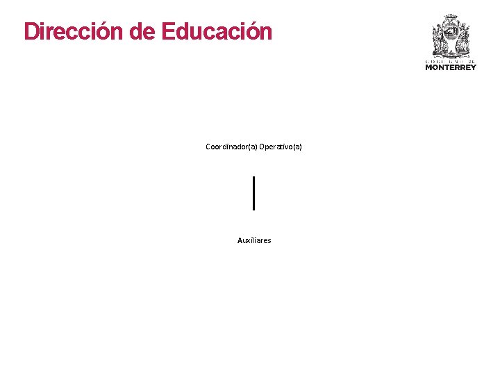 Dirección de Educación Coordinador(a) Operativo(a) Auxiliares Dirección de Educación Coordinador(a) Operativo(a) Auxiliares