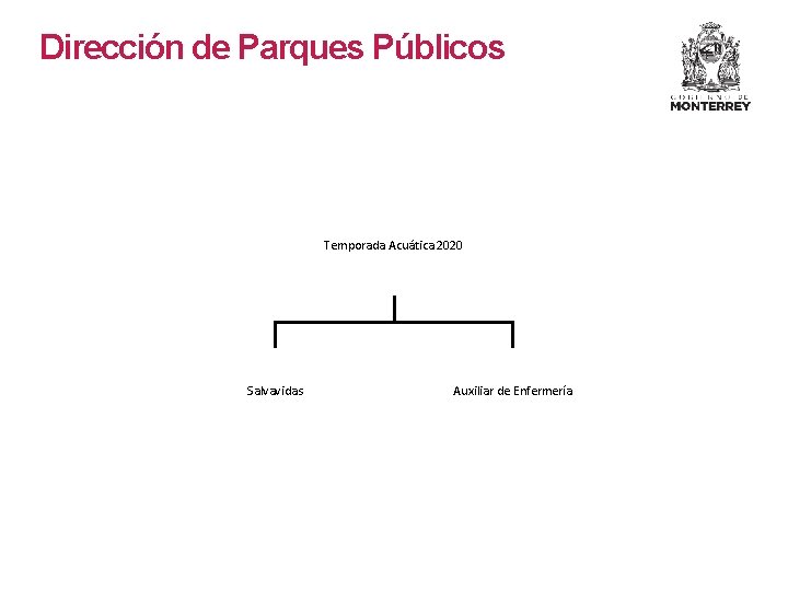 Dirección de Parques Públicos Temporada Acuática 2020 Salvavidas Auxiliar de Enfermería Dirección de Parques Públicos Temporada Acuática 2020 Salvavidas Auxiliar de Enfermería