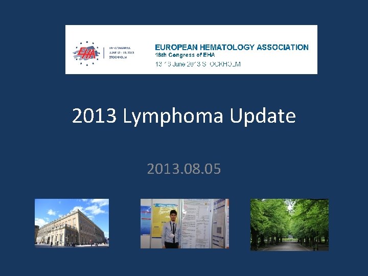 2013 Lymphoma Update 2013. 08. 05 