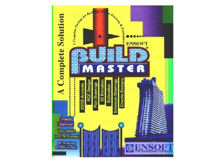 BUILDMASTER RCC Building Analysis Design Drawing Estimation ANALYSIS