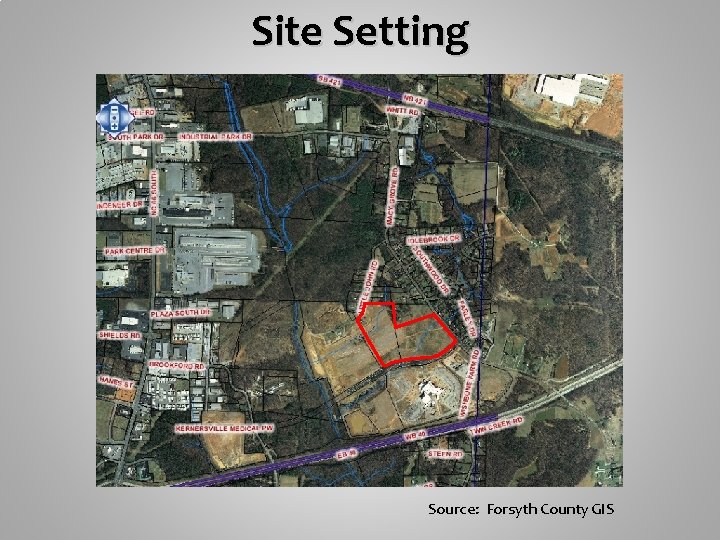 Site Setting Source: Forsyth County GIS 