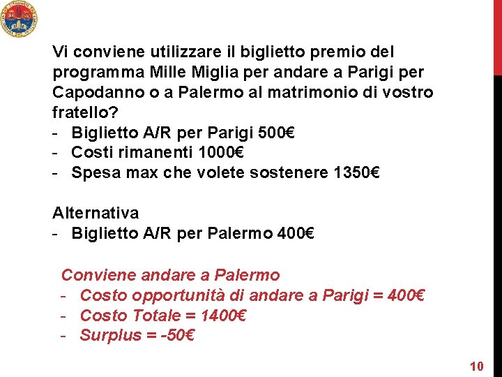 Vi conviene utilizzare il biglietto premio del programma Mille Miglia per andare a Parigi