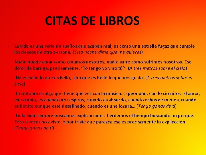CITAS DE LIBROS - La vida es una serie de sueños que acaban mal, CITAS DE LIBROS - La vida es una serie de sueños que acaban mal,