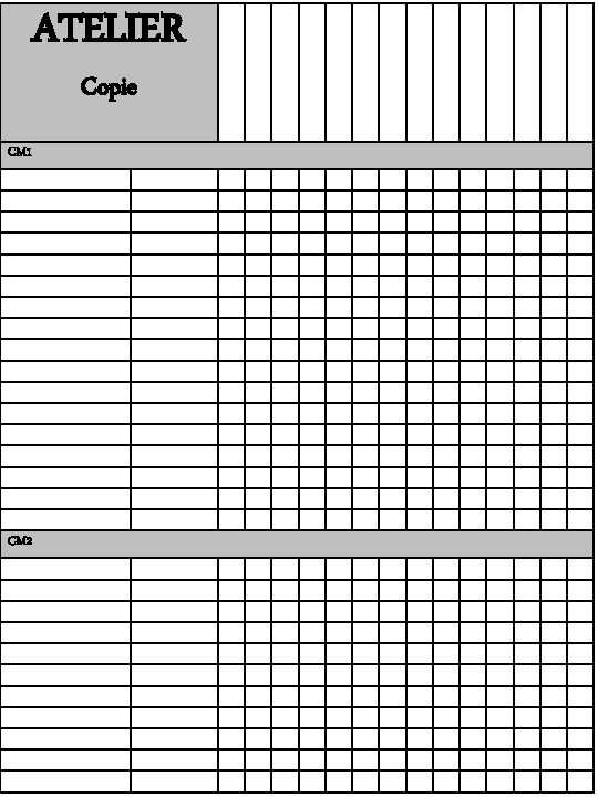 ATELIER Copie CM 1 CM 2 