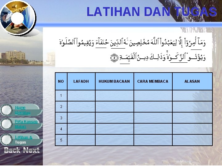 LATIHAN DAN TUGAS NO 1 Home Identitas Peta Konsep Materi Latihan & Tugas 2