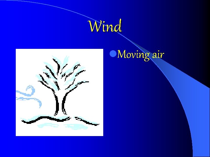 Wind l. Moving air 