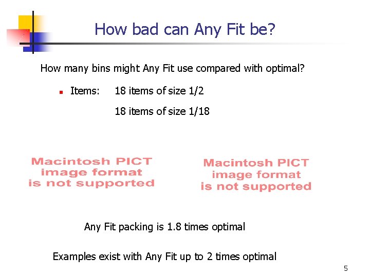 How bad can Any Fit be? How many bins might Any Fit use compared