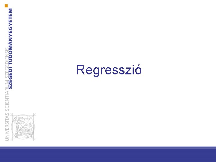 Regresszió 