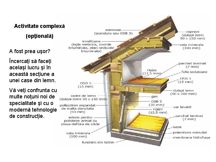 Activitate complexă (opţională) A fost prea uşor? Încercaţi să faceţi acelaşi lucru şi în