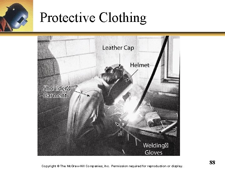 Protective Clothing Copyright © The Mc. Graw-Hill Companies, Inc. Permission required for reproduction or