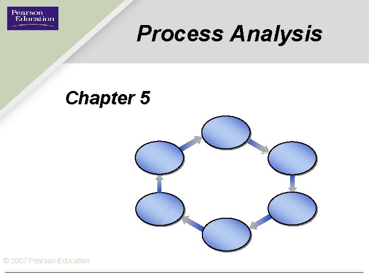 Process Analysis Chapter 5 © 2007 Pearson Education 