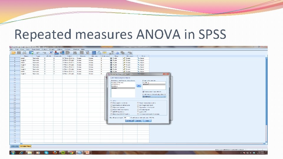 Repeated measures ANOVA in SPSS 