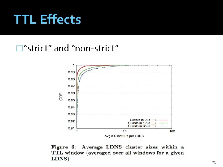 TTL Effects �“strict” and “non-strict” 23 