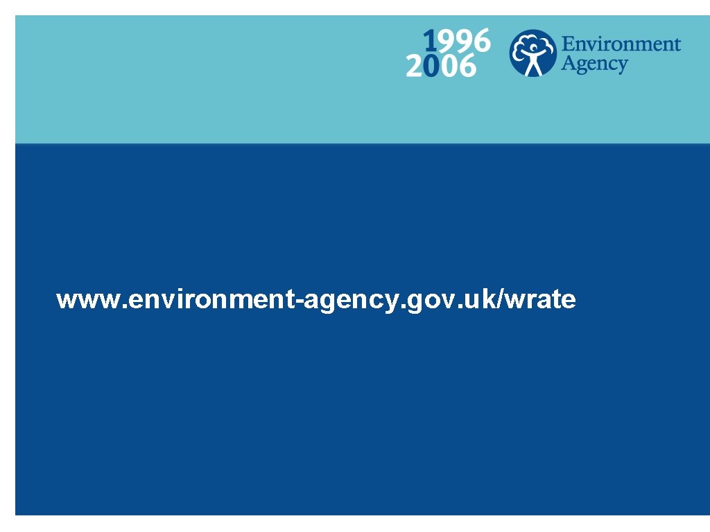 www. environment-agency. gov. uk/wrate 