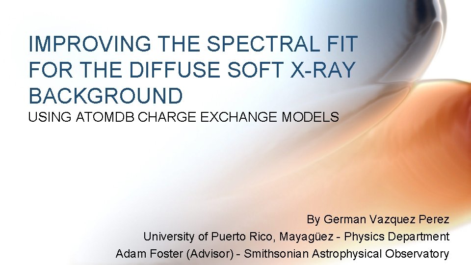 IMPROVING THE SPECTRAL FIT FOR THE DIFFUSE SOFT X-RAY BACKGROUND USING ATOMDB CHARGE EXCHANGE