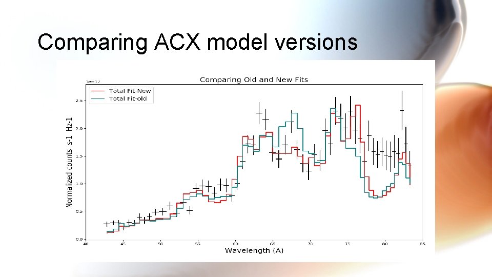 Comparing ACX model versions 