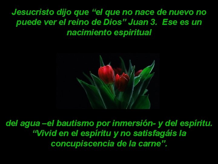 Jesucristo dijo que “el que no nace de nuevo no puede ver el reino Jesucristo dijo que “el que no nace de nuevo no puede ver el reino