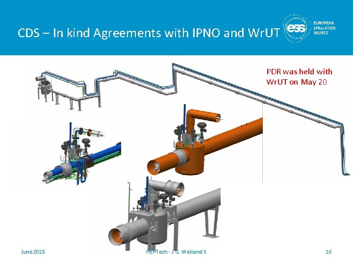 CDS – In kind Agreements with IPNO and Wr. UT PDR was held with CDS – In kind Agreements with IPNO and Wr. UT PDR was held with