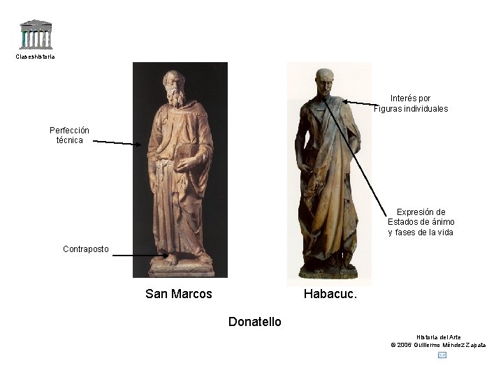 Claseshistoria Interés por Figuras individuales Perfección técnica Expresión de Estados de ánimo y fases Claseshistoria Interés por Figuras individuales Perfección técnica Expresión de Estados de ánimo y fases