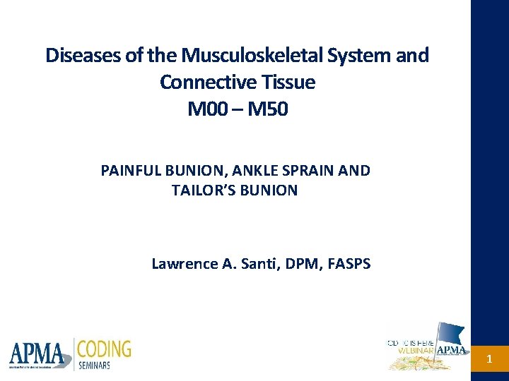 Diseases of the Musculoskeletal System and Connective Tissue M 00 – M 50 PAINFUL