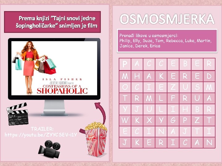 Prema knjizi “Tajni snovi jedne šopingholičarke” snimljen je film P A C C E