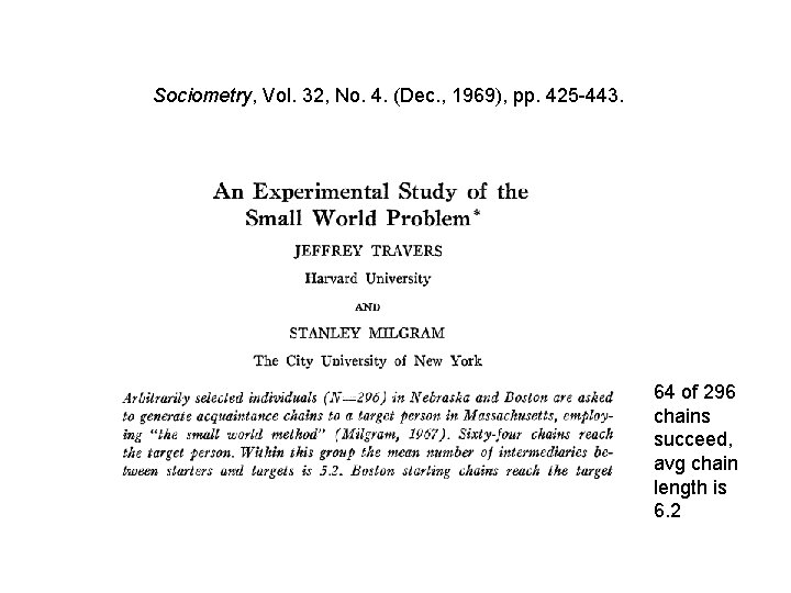 Sociometry, Vol. 32, No. 4. (Dec. , 1969), pp. 425 -443. 64 of 296