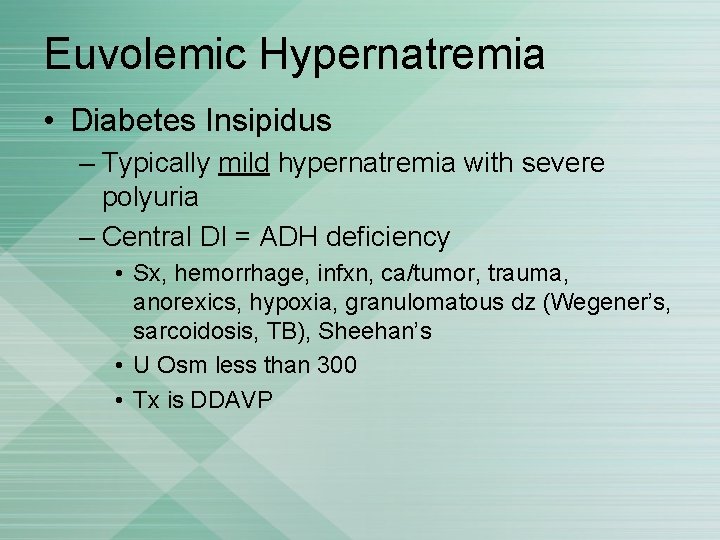 diabetes insipidus hypernatremia