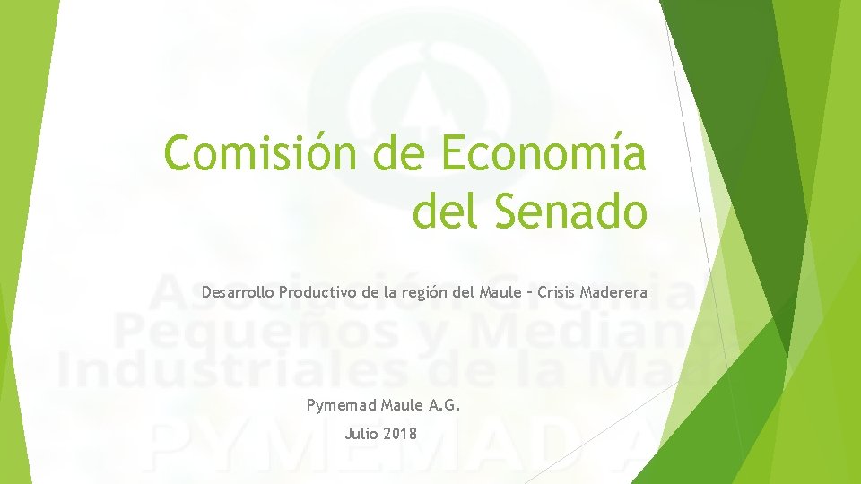 Comisión de Economía del Senado Desarrollo Productivo de la región del Maule – Crisis