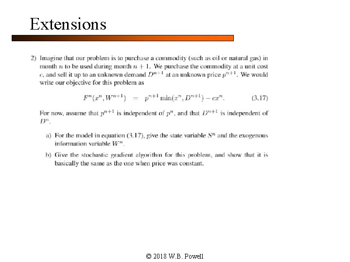 Extensions © 2018 W. B. Powell 