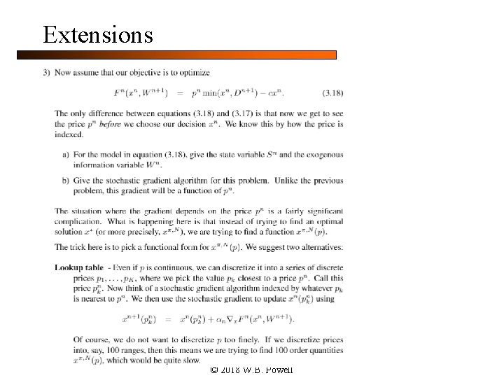 Extensions © 2018 W. B. Powell 