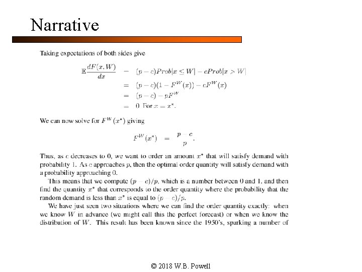 Narrative © 2018 W. B. Powell 
