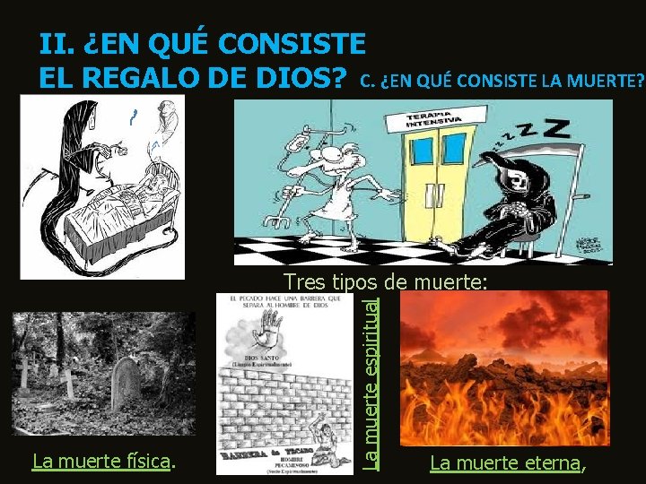 II. ¿EN QUÉ CONSISTE EL REGALO DE DIOS? C. ¿EN QUÉ CONSISTE LA MUERTE?