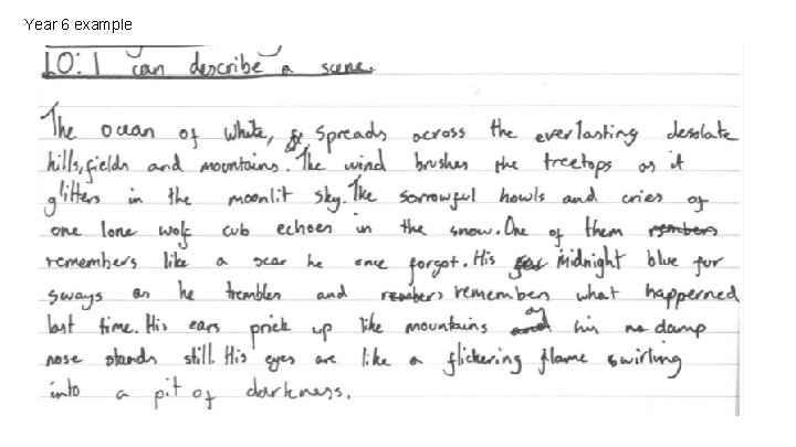 Year 6 example 