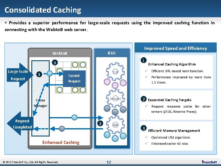 Consolidated Caching § Provides a superior performance for large-scale requests using the improved caching