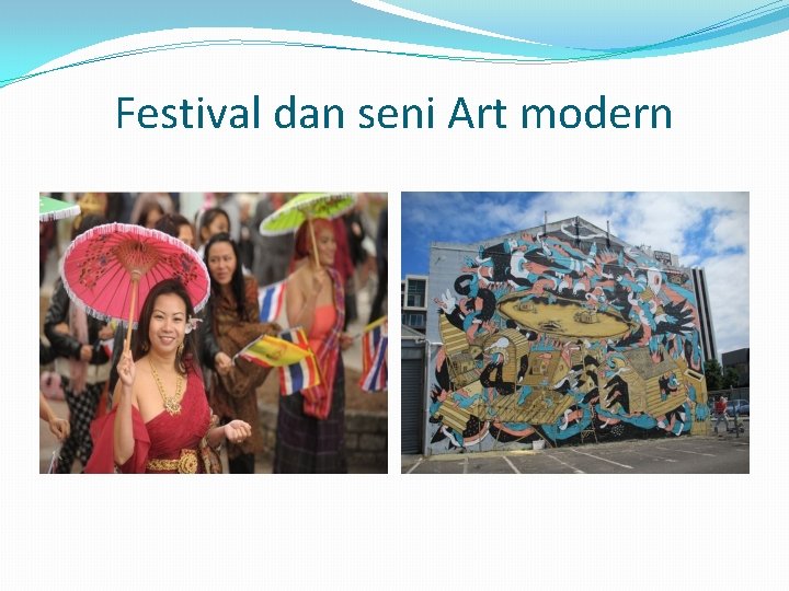 Festival dan seni Art modern 