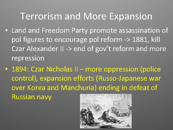 Terrorism and More Expansion • Land Freedom Party promote assassination of pol figures to