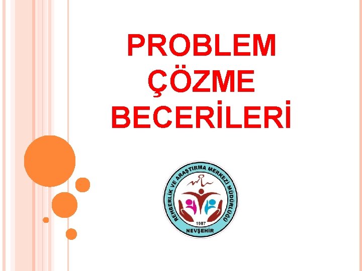 PROBLEM ÇÖZME BECERİLERİ 