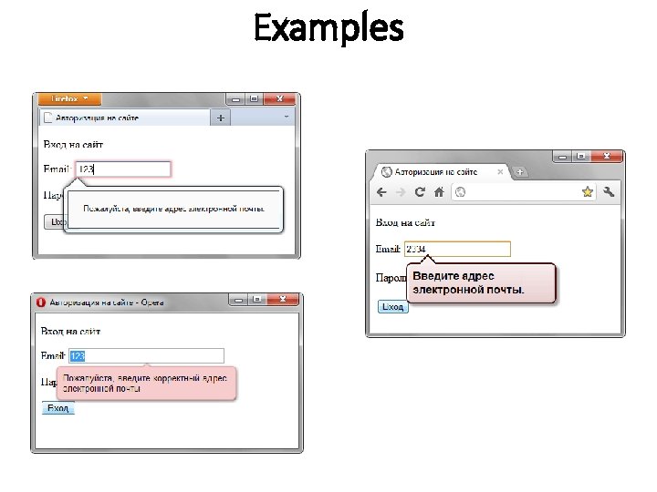 Examples Examples