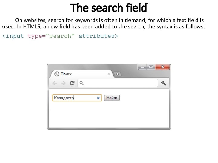 The search field On websites, search for keywords is often in demand, for which The search field On websites, search for keywords is often in demand, for which